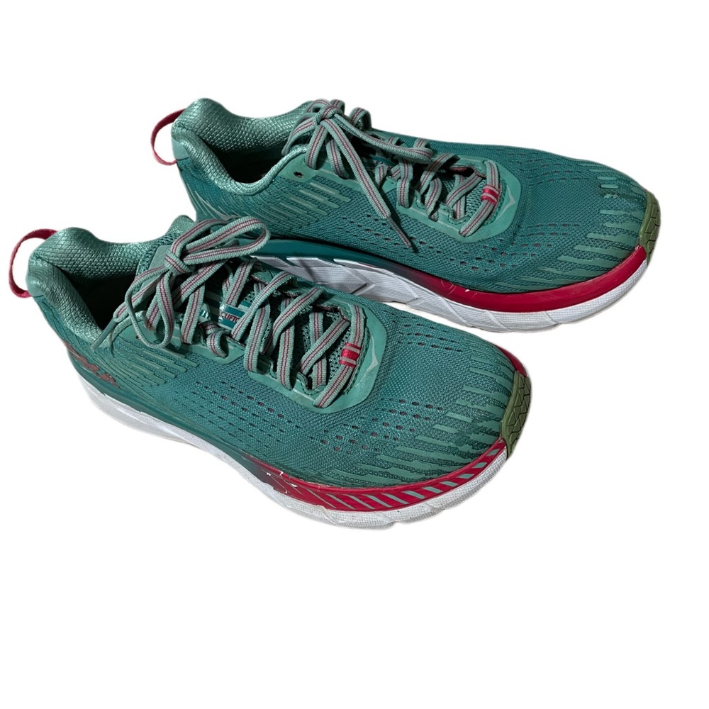 Hoka One One Clifton 5 Women's Running Shoes Teal Size 8.0